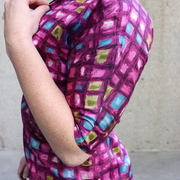 1950s purple dress and matching jacket - Picture 4 of 13